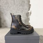 Balenciaga yellow painted strike boots - 1