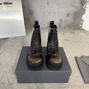 Balenciaga yellow painted strike boots - 5