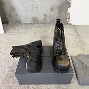 Balenciaga yellow painted strike boots - 3