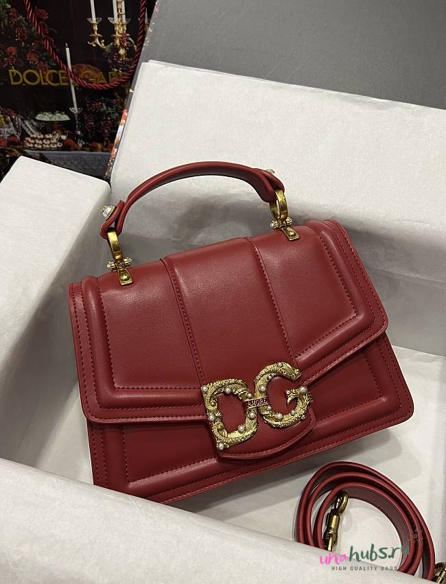 Dolce & Gabbana small red Devotion tote bag - 1