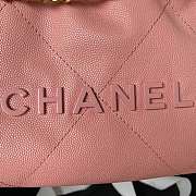 Chanel 22 mini pink tote bag AS3980 - 5