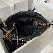 Chanel 22 mini black tote bag AS3980 - 6