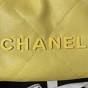 Chanel 22 mini yellow tote bag AS3980 - 4