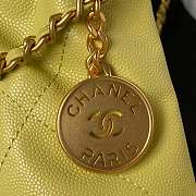 Chanel 22 mini yellow tote bag AS3980 - 3