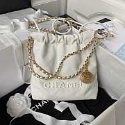 Chanel 22 mini white tote bag AS3980 - 1