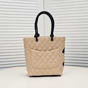 Chanel beige/black quilted leather cambon ligne Bag - 6