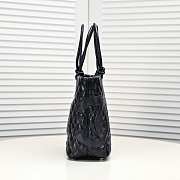 Chanel all black quilted leather cambon ligne bag - 3