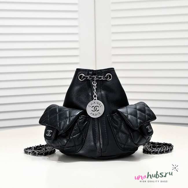 Chanel mini black backpack - 1