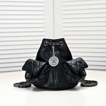 Chanel mini black backpack