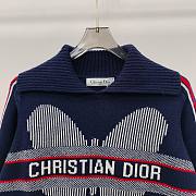 Dior blue wool and cashmere knit sweater - 3