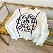 Dior white cashmere knit sweater - 1