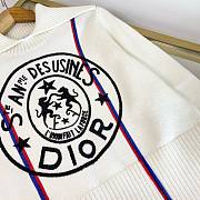 Dior white cashmere knit sweater - 5