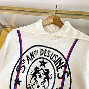 Dior white cashmere knit sweater - 2