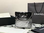 Chanel 22 mini ombre black tote bag AS3980 - 6