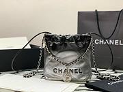 Chanel 22 mini ombre black tote bag AS3980 - 5