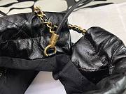 Chanel 22 mini black pearl tote bag AS3980 - 3