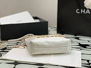 Chanel 22 mini white/ gold tote bag AS3980 - 5