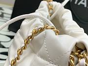 Chanel 22 mini white/ gold tote bag AS3980 - 2