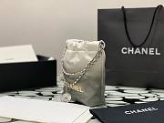 Chanel 22 mini white ombre tote bag AS3980 - 2