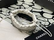 Chanel 22 mini white ombre tote bag AS3980 - 4