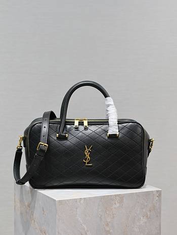 YSL Lyia Black Duffle Bag