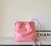 Chanel 22 mini pink / silver tote bag AS3980 - 4