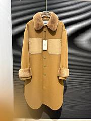 Fendi brown fur long coat  - 1