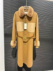 Fendi brown fur long coat  - 6