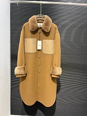 Fendi brown fur long coat  - 2