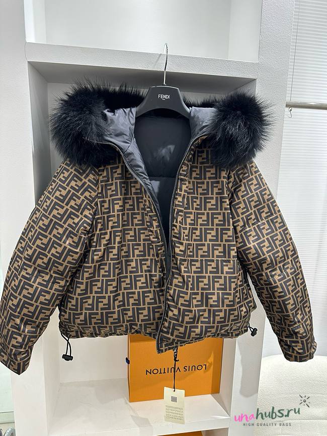 Fendi reversible puffer fur jacket  - 1