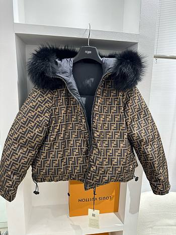 Fendi reversible puffer fur jacket 