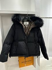 Fendi reversible puffer fur jacket  - 4