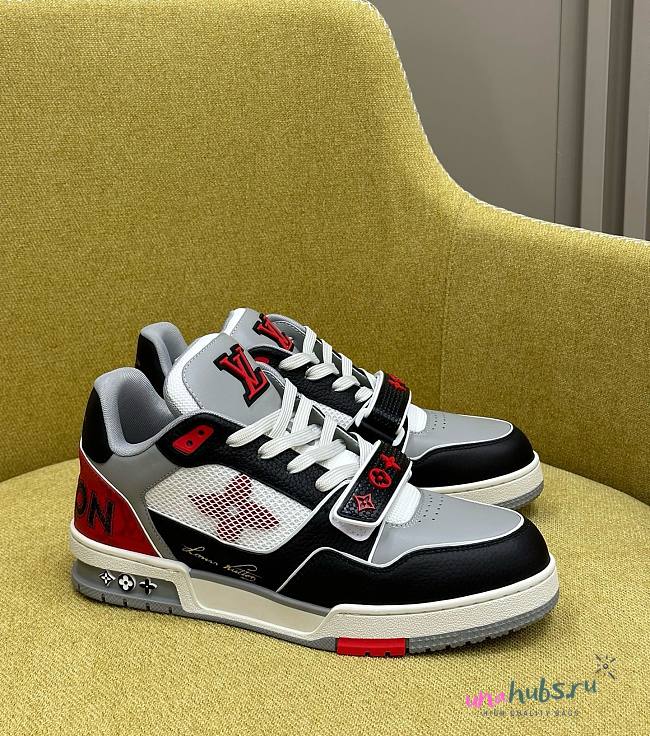 Louis Vuitton Virgil Abloh Red  Trainer Sneaker - 1