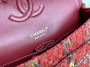 Chanel CF medium red tweed gold hardware bag - 5