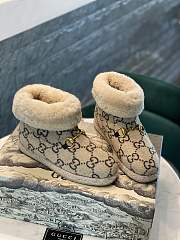 Gucci beige fur boots - 4