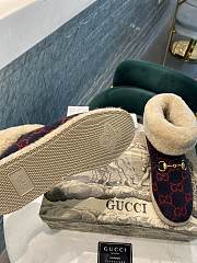 Gucci red fur boots - 4