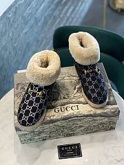 Gucci blue fur boots - 5