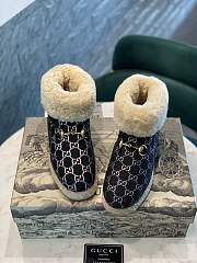 Gucci blue fur boots - 2