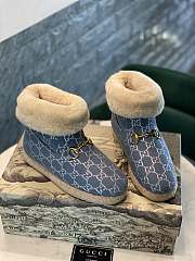 Gucci denim fur boots - 5