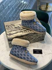 Gucci denim fur boots - 3