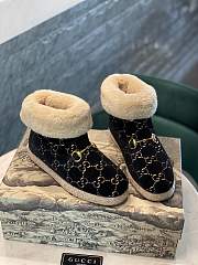 Gucci black fur boots - 1