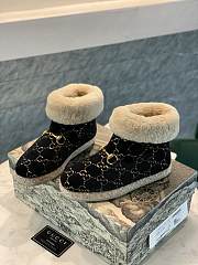 Gucci black fur boots - 5