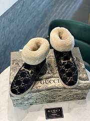 Gucci black fur boots - 4