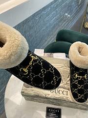 Gucci black fur boots - 2