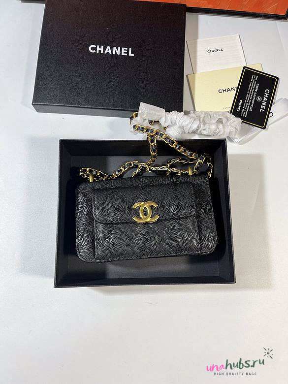 Chanel 22a mini pocket chain wallet - 1