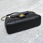 Chanel flap tote black caviar leather bag  - 2