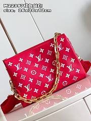 Louis Vuitton Coussin PM Red Leather M22397 Bag - 6