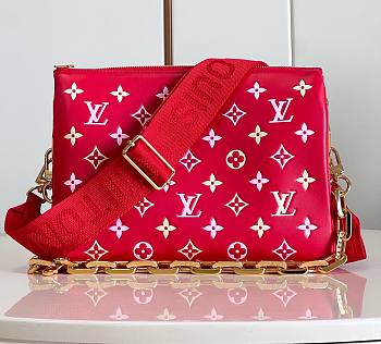 Louis Vuitton Coussin PM Red Leather M22397 Bag