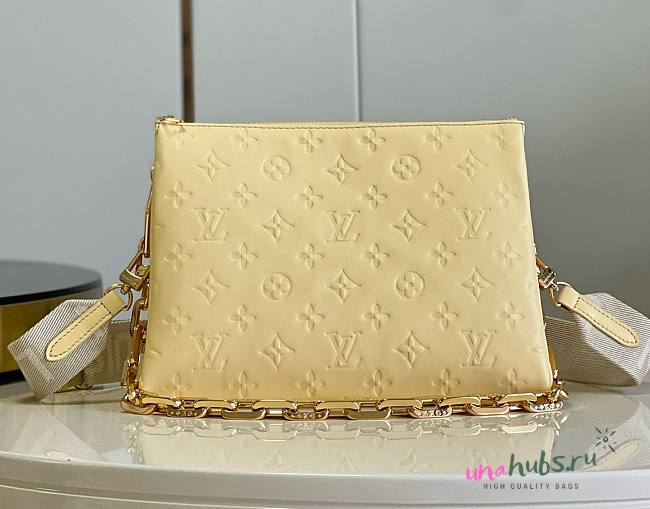 Louis Vuitton Coussin BB Yellow Leather Bag - 1