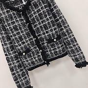 Dior black tweed coat - 5